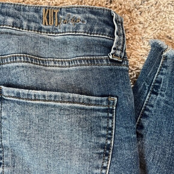 Kut From The Kloth Carlo High Rise Skinny Ankle Distressed Jeans Denim Size 4 - Picture 8 of 9